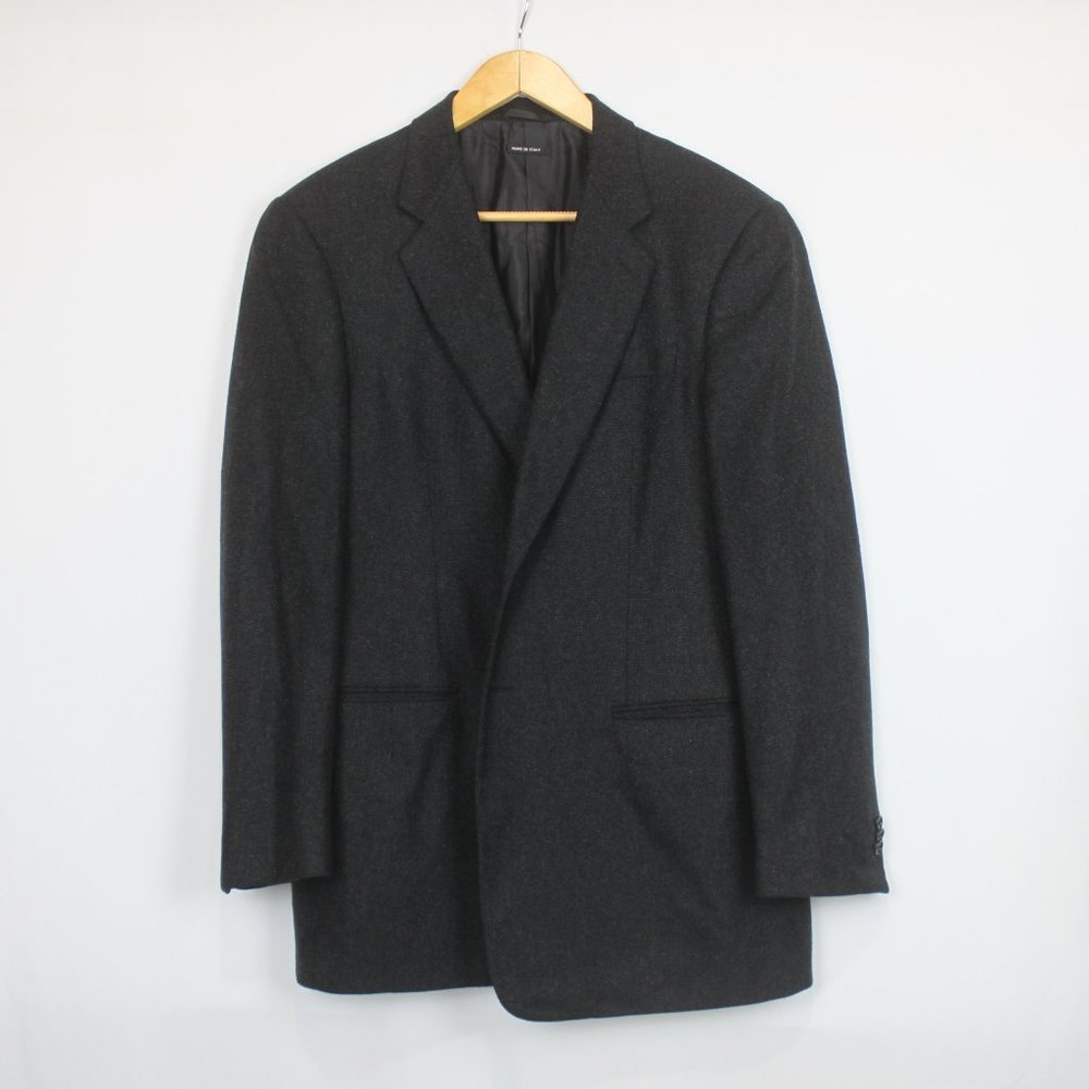 Giorgio Armani Pure Cashmere Black Long Sleeve Blazer